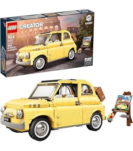 Amazon.com: Lego Creator Expert Fiat 500 Light Blue Limited